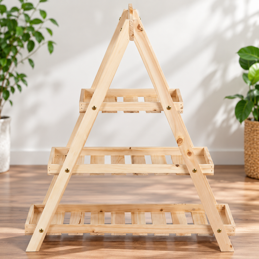 3-Tier Wooden Plant Stand