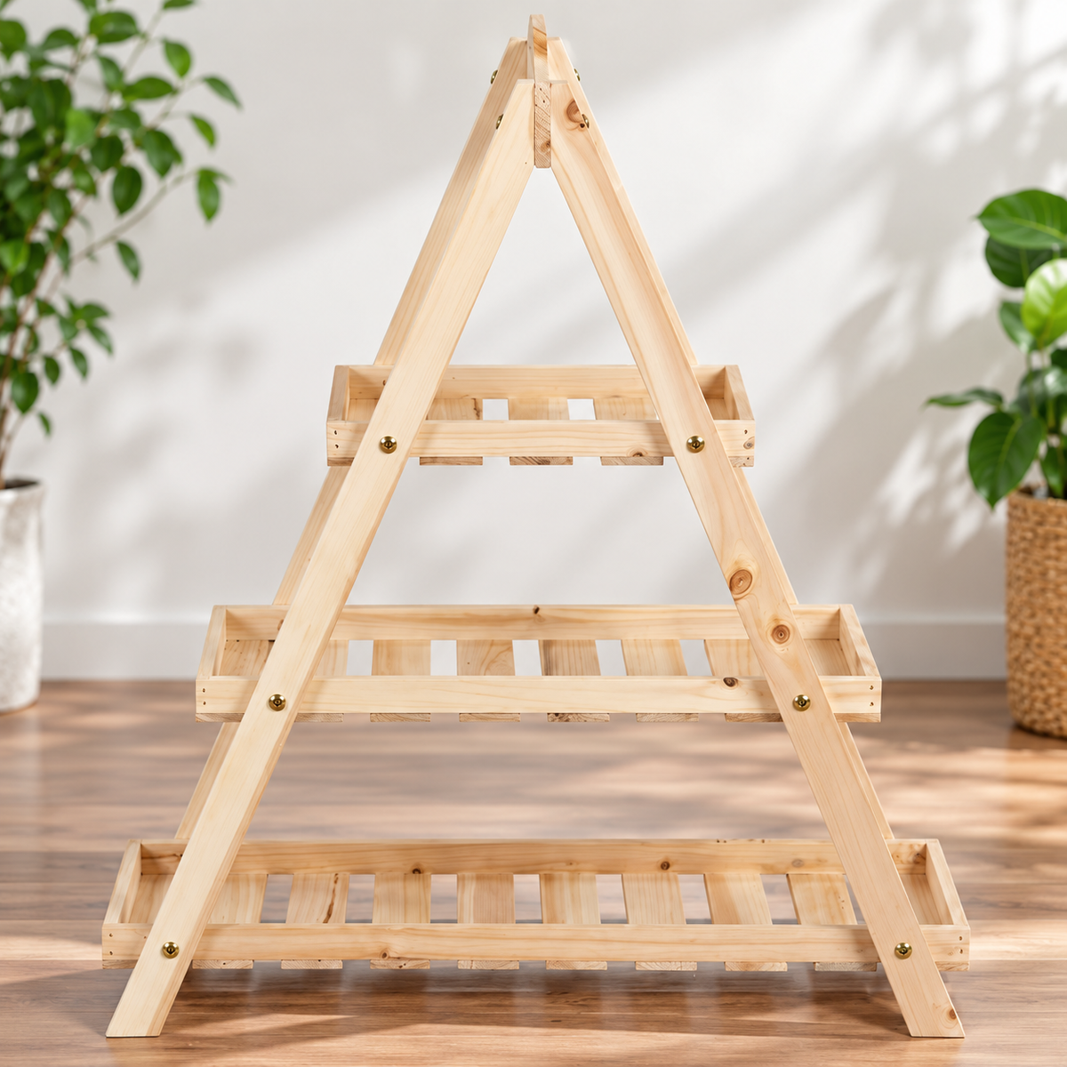3-Tier Wooden Plant Stand