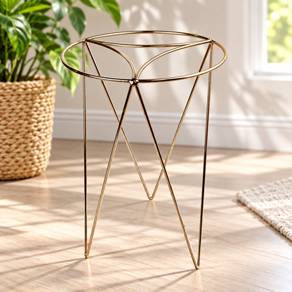 13-Inch Gold Metal Plant Stand