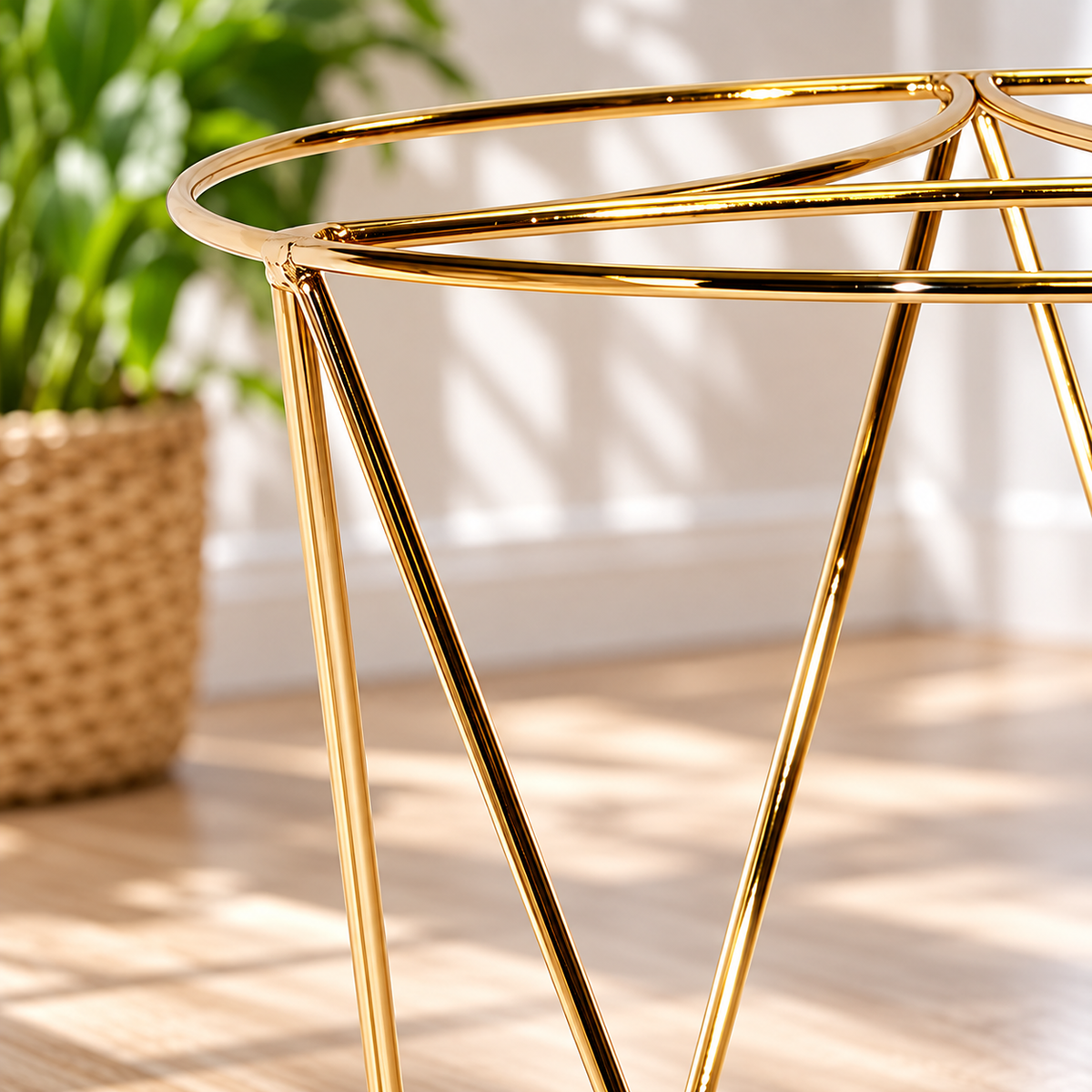 13-Inch Gold Metal Plant Stand