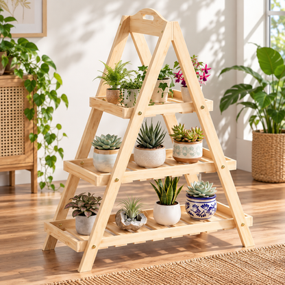 3-Tier Wooden Plant Stand